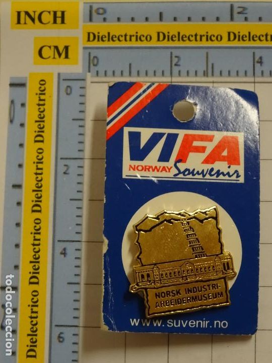 Pins e Spille di collezione: PIN DE TURISMO. MUSEO NORUEGO DE LA INDUSTRIA. NORSK INDUSTRIARBEIDERMUSEUM