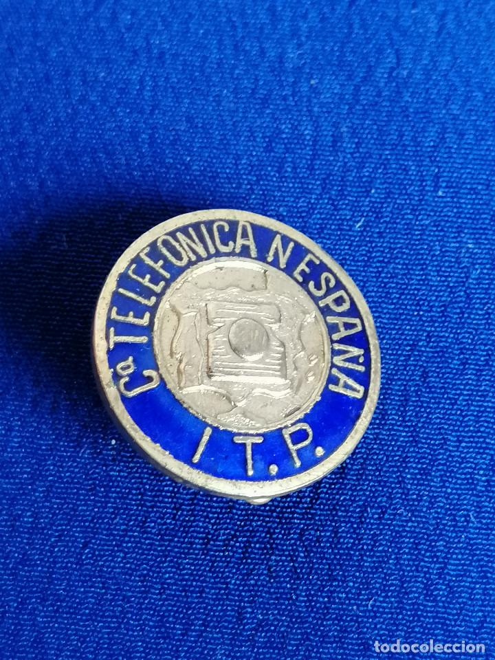 Pins de colecci&oacute;n: TELEFONICA ESPA&Ntilde;A ITP (ANTIGUA DE ALFILER) - Foto 1