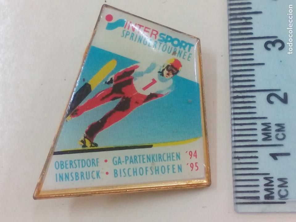 Pins de colecci&oacute;n: PIN O INSIGNIA. SALTOS DE ESQUI. 1994-1995. OBERSTDORF, GA PARTENKICHEN INNSBRUCK. INTERSPORT
