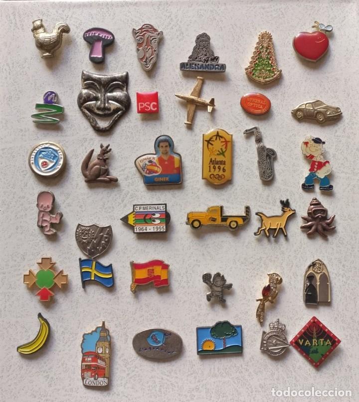 Pins de colecci&oacute;n: LOTE DE 36 PINS VARIADOS - Foto 2