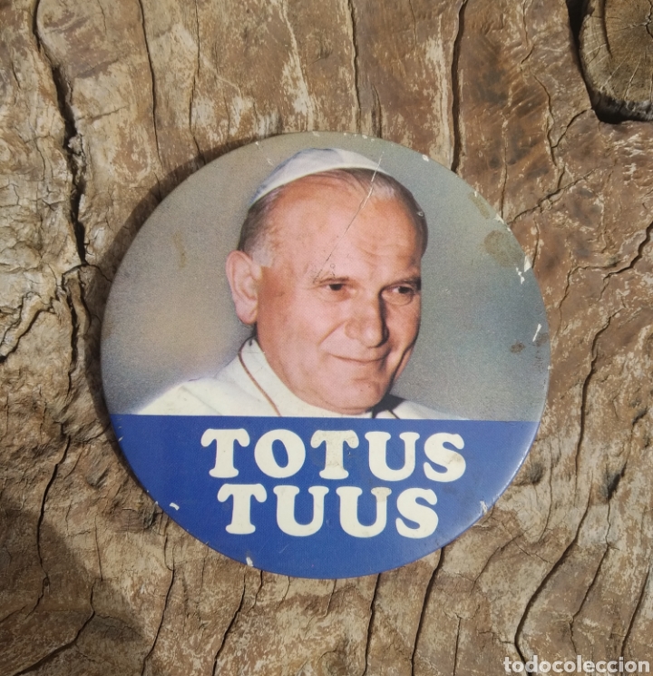 Pins de colecci&oacute;n: LOTE DOS CHAPAS PIN RELIGIOSA IMPERDIBLE JUAN PABLO PRIMERO TOTUS TUUS
