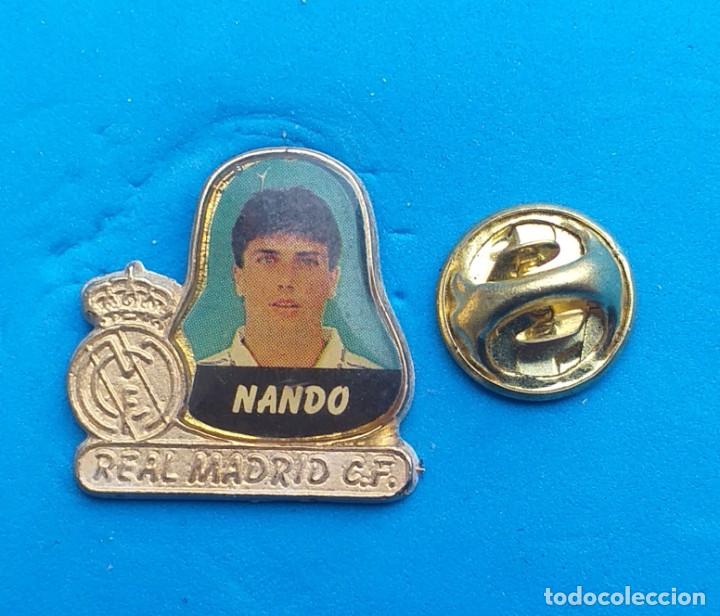 Pins de colecci&oacute;n: PIN FUTBOL - JUGADOR DEL REAL MADRID - NANDO
