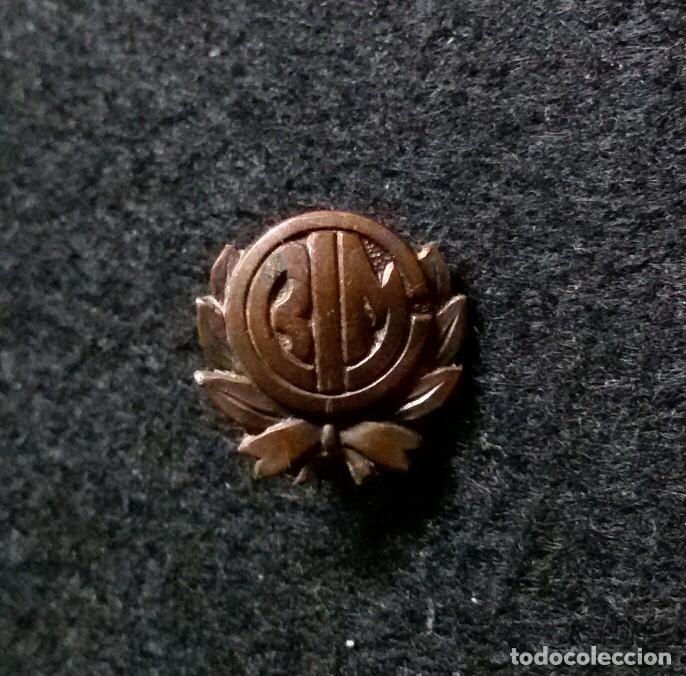 Pins de colecci&oacute;n: Antigua insignia pin de aguja baloncesto basquet basket Club BIM sants ( Barcelona ) cobre