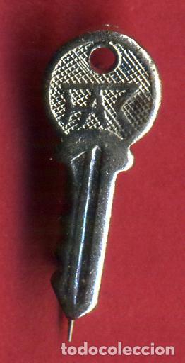 Pins e Spille di collezione: PIN INSIGNIA PUBLICIDAD LLAVES CERROJOS FAC REVERSO AGUJA ORIGINAL PP4