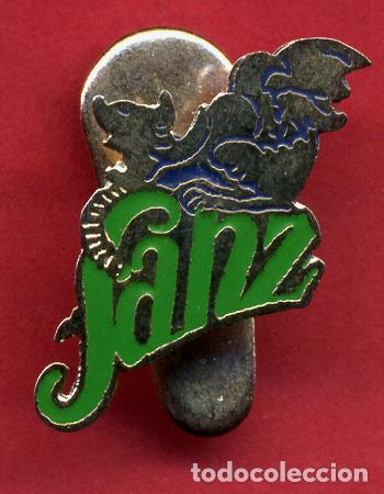 Pins e Spille di collezione: PIN INSIGNIA PUBLICIDAD CAJAS FUERTES SANZ VALENCIA REVERSO SOLAPA ORIGINAL PP4