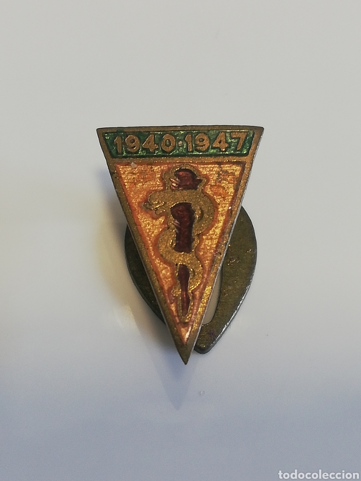 Pins de colecci&oacute;n: MEDICINA LICENCIADOS 1940-1947 ANTIGUA INSIGNIA DE OJAL SOLAPA PIN.