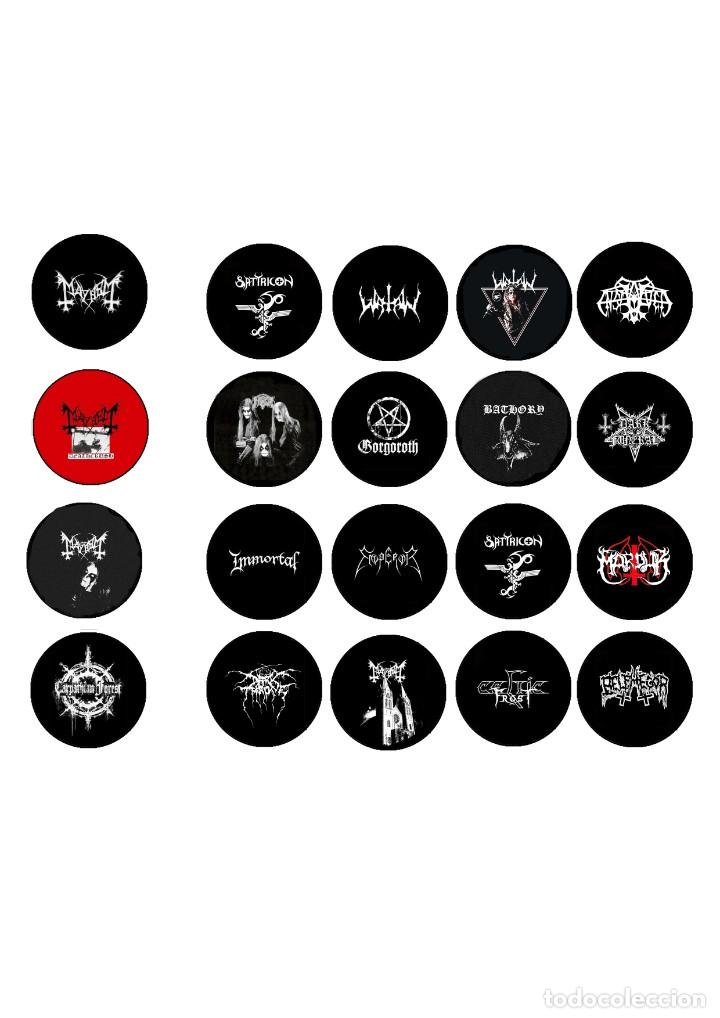 Pins e Spille di collezione: 10 CHAPAS A ELEGIR (ENV&Iacute;O GRATIS) BLACK METAL, MAYHEM, SATYRICON, IMMORTAL, GORGOROTH, WATAIN