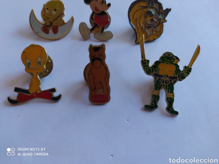 Pins de colecci&oacute;n: 6 Pins a&ntilde;os 90 como nuevos. - Foto 3