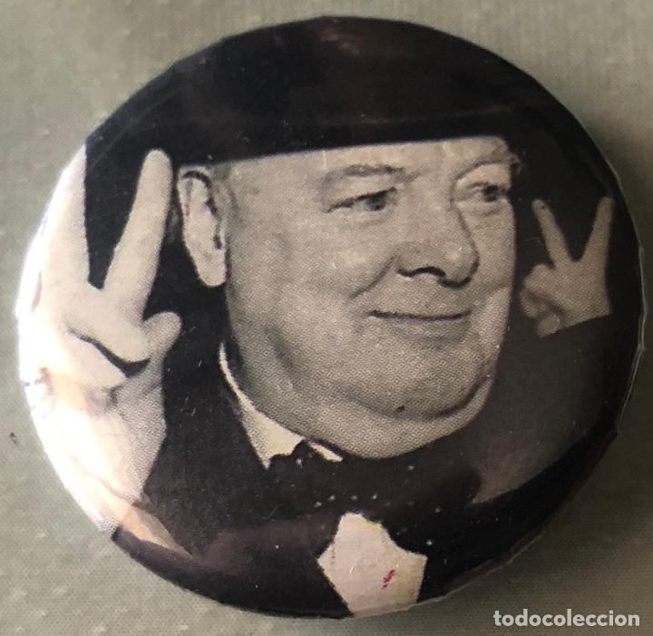 Pins de colecci&oacute;n: Chapa para la ropa. Winston Churchill. 30 mm. Nueva.