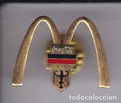 Pins de colecci&oacute;n: PIN DE COCA-COLA DE MACDONALDS CON BANDERA DE ALEMANIA - TAMA&Ntilde;O 2,1cm X 2,7cm (COKE)