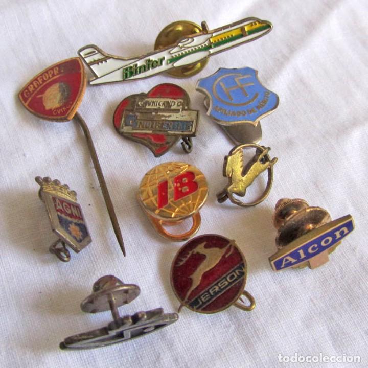 Pins de colecci&oacute;n: 10 pins de diferentes empresas