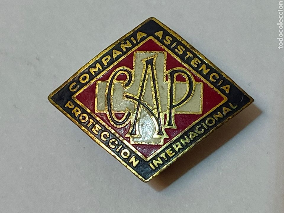 Pins de colecci&oacute;n: ANTIGUO PIN SOLAPA CIA. ASISTENCIA PROTECCION INTERN. BARCELONA