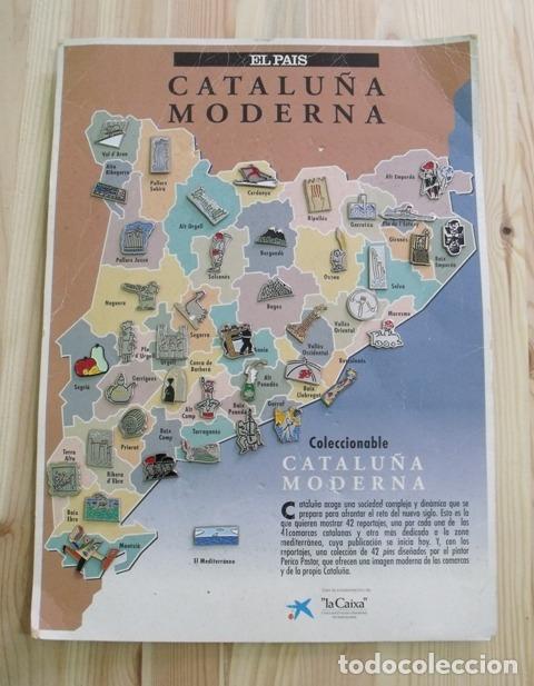 Pin's de collection: Lote Pins Colecci&oacute;n Completa Catalu&ntilde;a Moderna - Peri&oacute;dico El Pa&iacute;s - La Caixa
