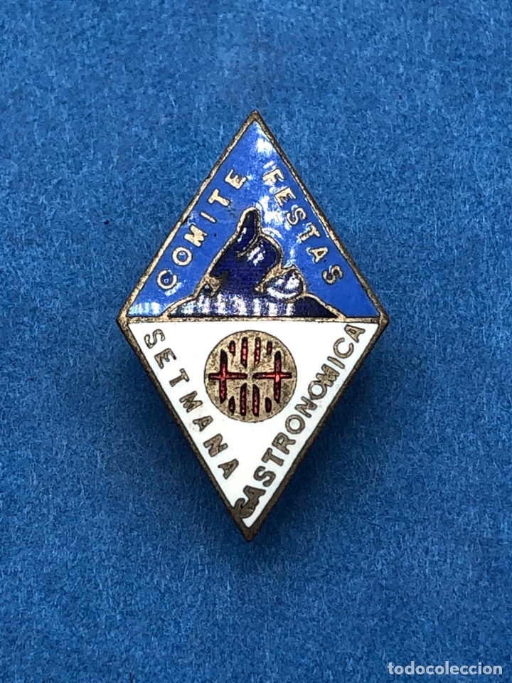 Pins de colecci&oacute;n: COMIT&Eacute; FESTAS FESTES SETMANA GASTRON&Oacute;MICA DE VIC ANTIGUA INSIGNIA OJAL SOLAPA PIN RARA