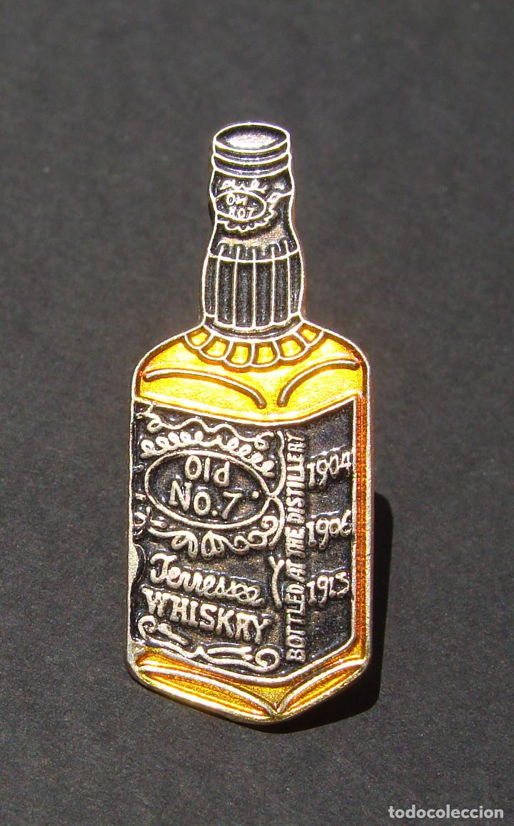 Pins de colecci&oacute;n: PIN - BOTELLA WHISKY - JACK DANIELS - TENNESSEE - OLD 7 - LICOR