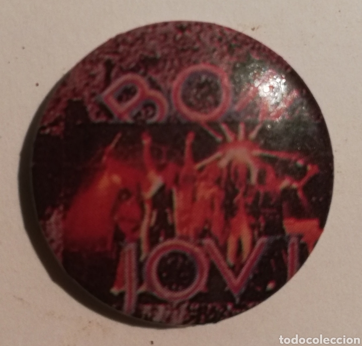 Pins de colecci&oacute;n: Chapa Bon Jovi a&ntilde;os 80