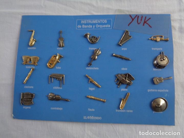 Pins de colecci&oacute;n: 20 PINS - COLECCION COMPLETA DE INSTRUMENTOS DE BANDA Y ORQUESTA - El Mundo - VIOLIN GUITARRA FAGOT