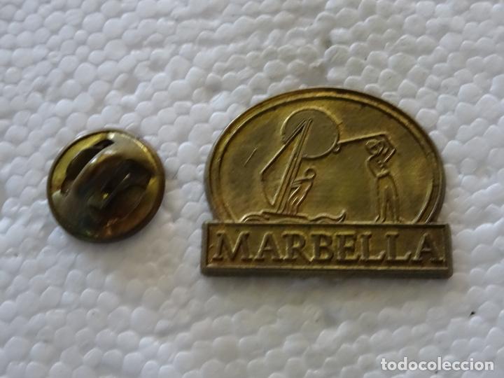 Pins de colecci&oacute;n: PIN DE TURISMO. GOLF. MARBELLA, M&Aacute;LAGA