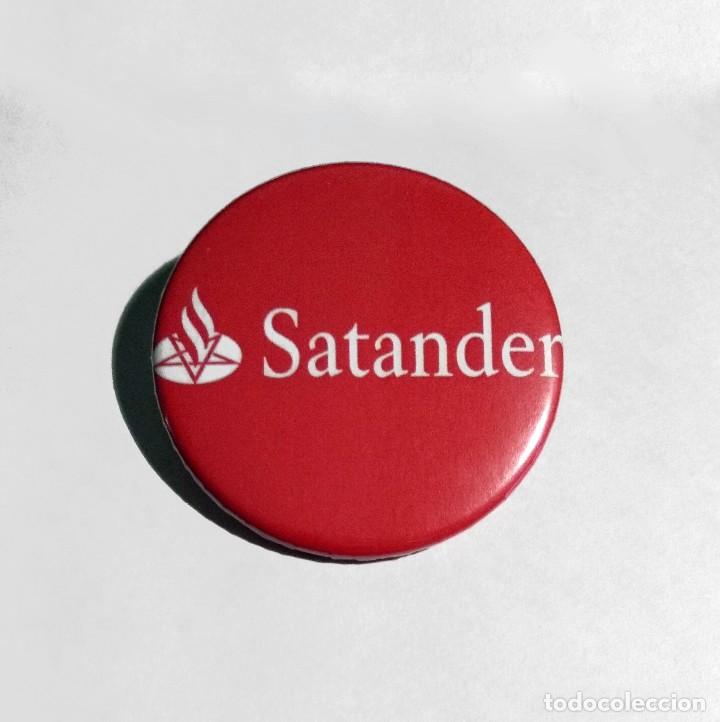 Pins de colecci&oacute;n: SATANDER - CHAPA 59mm (CON IMPERDIBLE) - Foto 1
