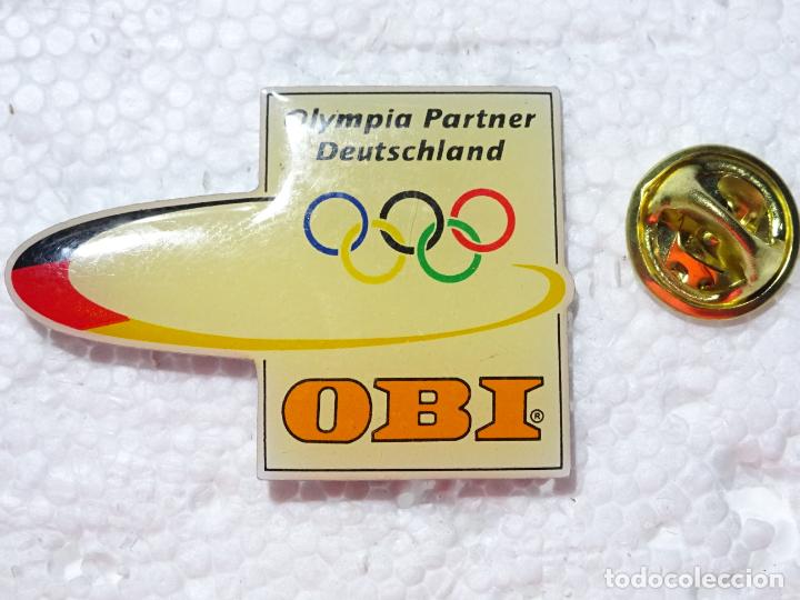 Collection pins: PIN DE INFORM&Aacute;TICA INTERNET ORDENADORES TELEFON&Iacute;A. OBI PATROCINADOR EQUIPO OL&Iacute;MPICO ALEMANIA