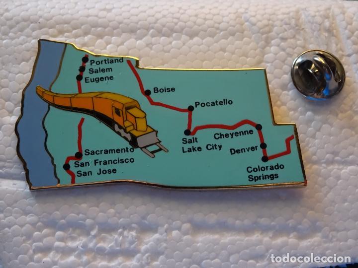 Pins de colecci&oacute;n: PIN DE TRENES FERROCARRILES. ESTADOS UNIDOS. L&Iacute;NEA FERROVIARIA CALIFORNIA. SAN FRANCISCO - COLORADO