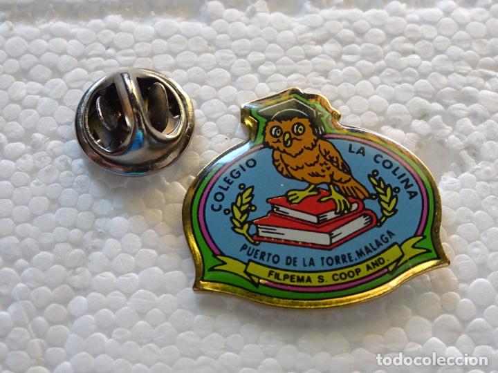 Pin's de collection: PIN DE UNIVERSIDADES FACULTADES COLEGIOS. COLEGIO LA COLINA PUERTO DE LA TORRE, M&Aacute;LAGA