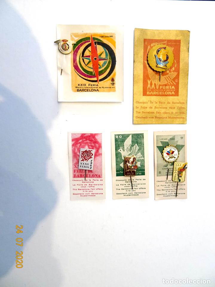 Pins de colecci&oacute;n: LOTE DE 6 INSIGNIAS - PINS DE AGUJA DE LA FERIA INTERNACIONAL DE BARCELONA
