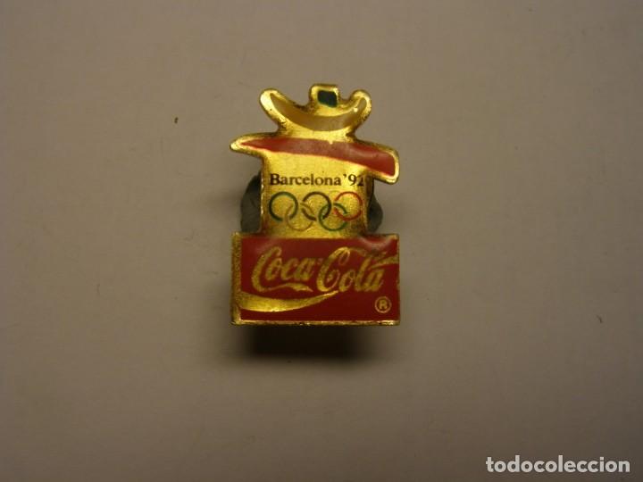 Pins de colecci&oacute;n: Pin Coca Cola, Barcelona, olimpiadas, Barcelona 92.