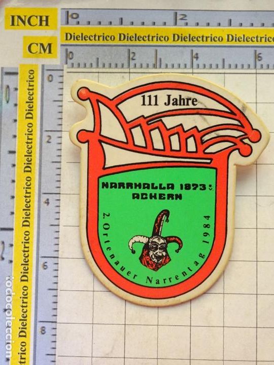 Pins de colecci&oacute;n: INSIGNIA BROCHE. CARNAVAL CARNAVALES. ALEMANIA. 1873 - 1984. NARRENTAG ORTENAU