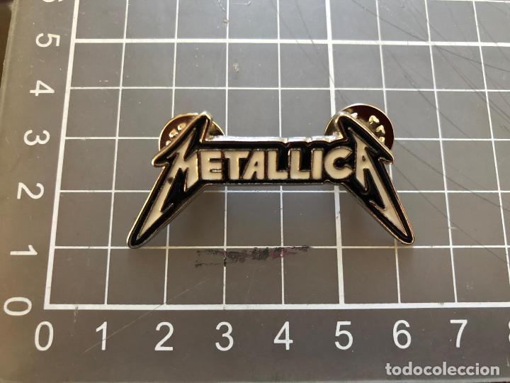 Pins de colecci&oacute;n: PIN MET&Aacute;LICO SILUETADO METALLICA TAMA&Ntilde;O GRANDE, POPLAND