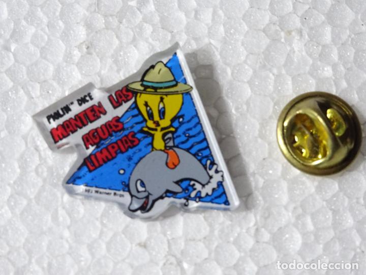 Sammlung von Pins: PIN DE DIBUJOS ANIMADOS. ECOLOG&Iacute;A NATURALEZA. PIOL&Iacute;N MANT&Eacute;N LAS AGUAS LIMPIAS