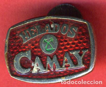 Pins e Spille di collezione: PIN PUBLICIDAD HELADOS CAMAY ESMALTE REVERSO SOLAPA ORIGINAL , PF25