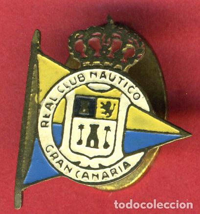 Pins e Spille di collezione: ANTIGUO PIN O INSIGNIA REAL CLUB NAUTICO CANTABRIA CASTILLO NEGRO REVERSO SOLAPA ORIGINAL , PF25