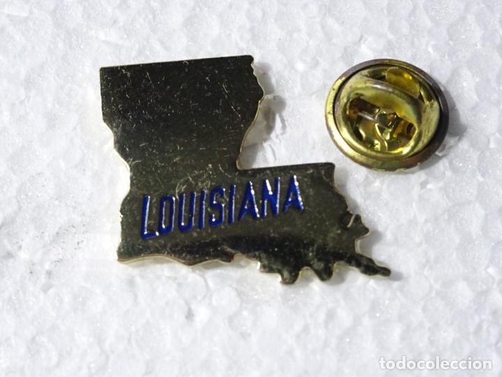 Sammlung von Pins: PIN DE TURISMO. MAPA DE LOUISIANA, ESTADOS UNIDOS