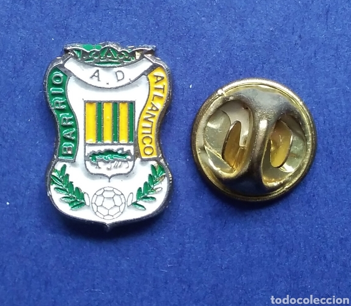 Pins de colecci&oacute;n: PIN FUTBOL - ESCUDO EQUIPO DE FUTBOL - A.D. BARRIO ATLANTICO - LAS PALMAS DE GRAN CANARIA