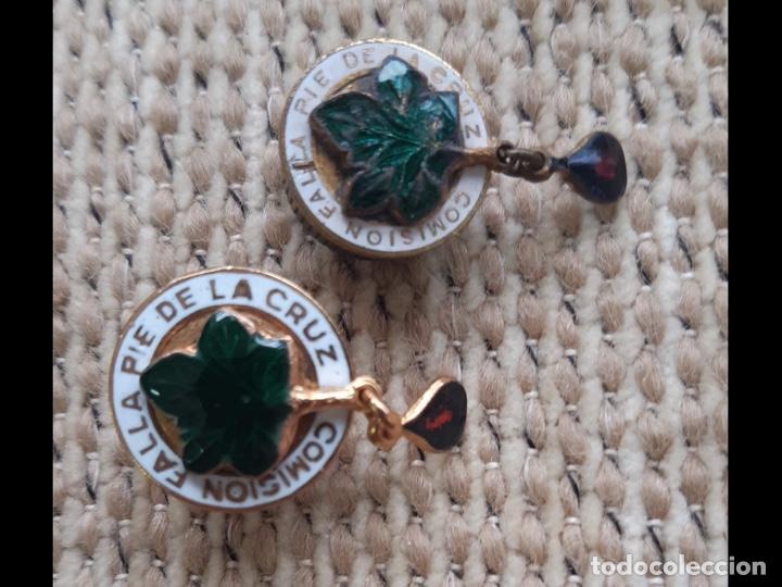 Pin's de collection: 1960&rsquo;s lote 2 pin insignias esmaltada falla Pie De la Cruz Valencia.