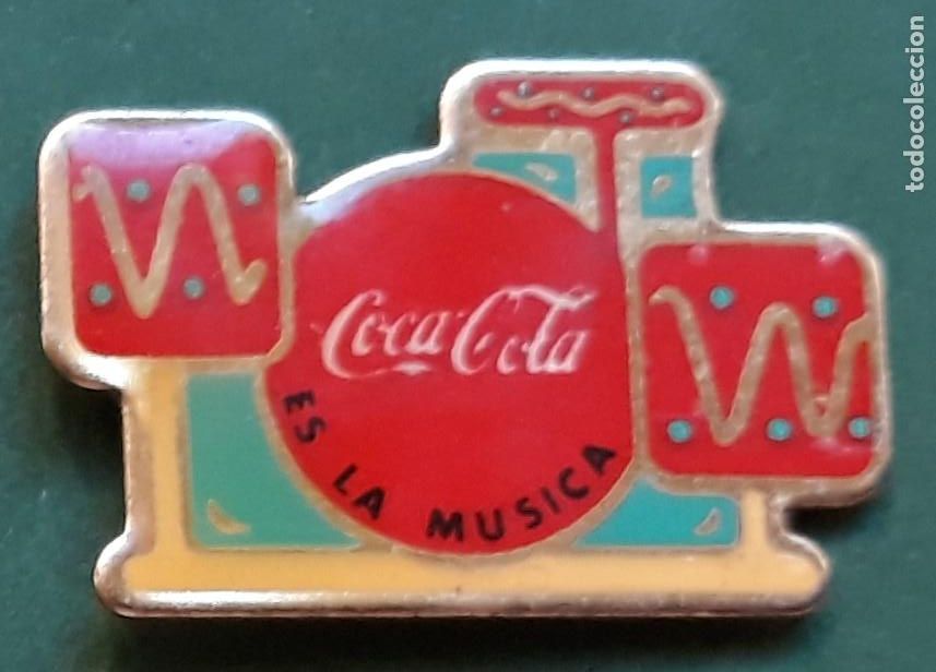 Pins e Spille di collezione: PIN COCA COLA - ES LA MUSICA - PUBLICIDAD - REFRESCO - BEBIDA - METAL LACADO