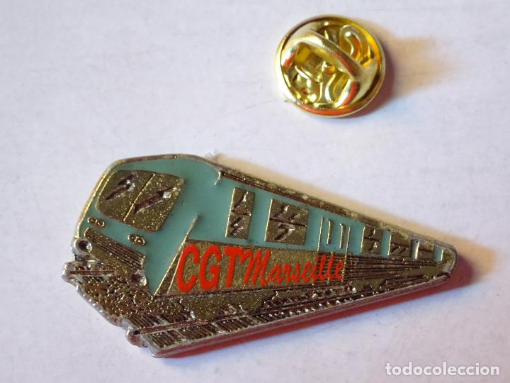 Pins e Spille di collezione: PIN DE TRENES FERROCARRILES. FRANCIA. TREN CGT MARSET