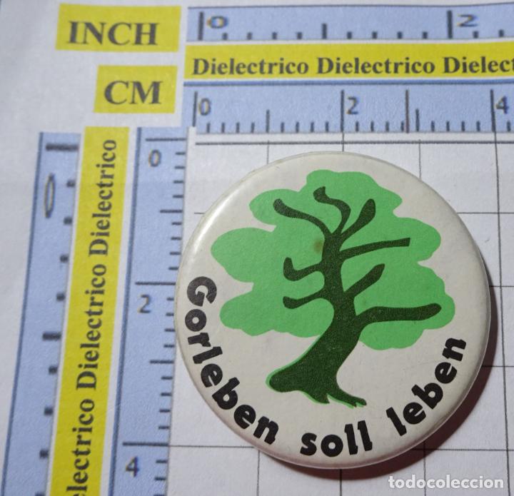 Sammlung von Pins: INSIGNIA CHAPA POL&Iacute;TICO REIVINDICATIVA. VIDA EN GORLEBEN ALEMANIA CEMENTERIO RESIDUOS NUCLEARES