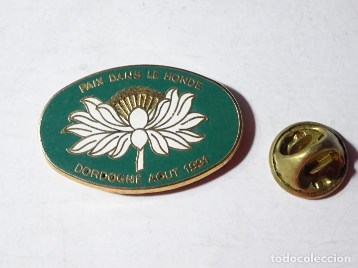 Sammlung von Pins: PIN DE TURISMO REIVINDICATIVO. PAZ MUNDIAL AMISTAD DORDOGNE A&Ntilde;O 1991 FRANCIA