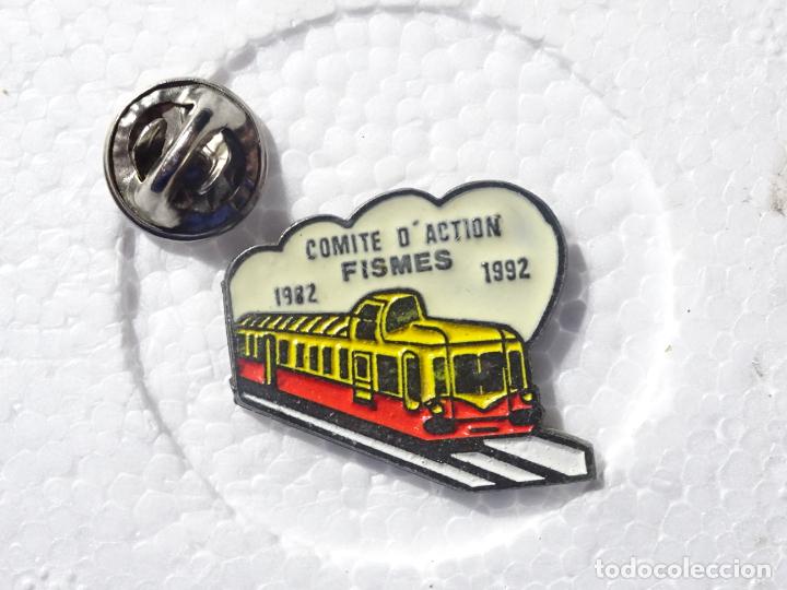 Pins de cole&ccedil;&atilde;o: PIN DE TRENES FERROCARRILES. FRANCIA. COMITE D'ACTION FISMES 1982 1992