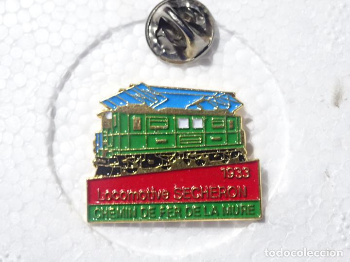 Pin's de collection: PIN DE TRENES FERROCARRILES. FRANCIA. LOCOMOTORA SECHERON 1933 DE LA MURE