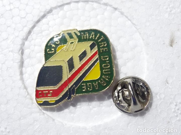 Pins de cole&ccedil;&atilde;o: PIN DE TRENES FERROCARRILES. FRANCIA. CTS MAITRE D'OUVRAGE