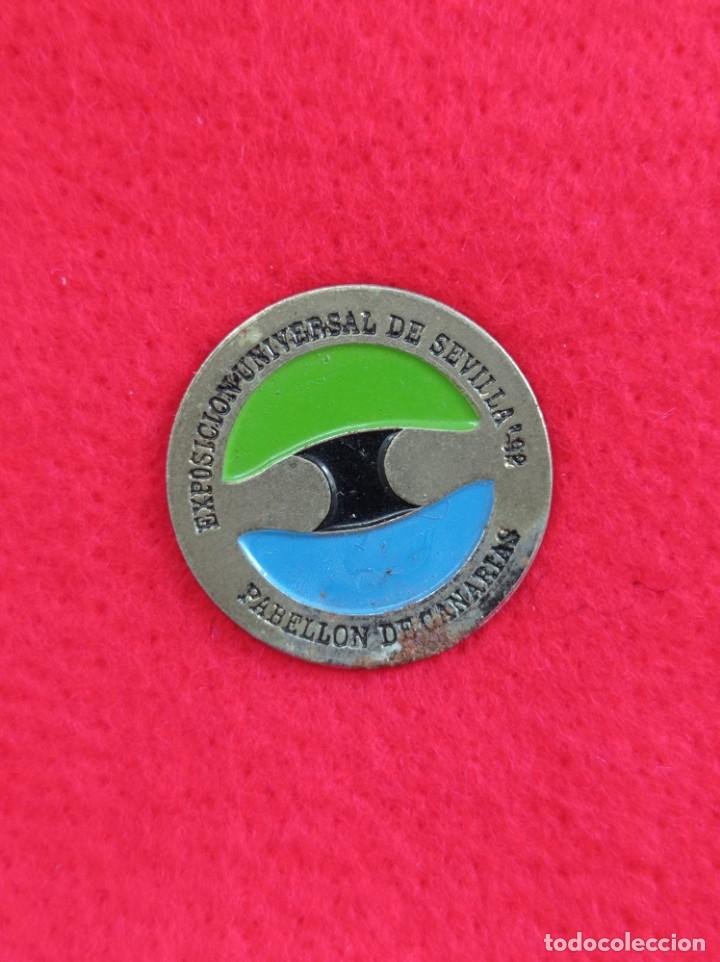 Sammlung von Pins: Pin Exposicion Universal De Sevilla 92 - Pabellon De Canarias