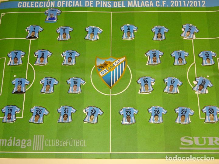 Pins de colecci&oacute;n: SET 27 PINS DEL M&Aacute;LAGA CLUB DE F&Uacute;TBOL TEMPORADA 2011 2012. VAN NISTELROOY, ROND&Oacute;N, BAPTISTA. 220GR