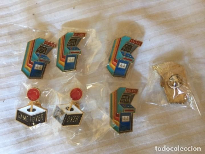 Collection pins: S&Uacute;PER LOTE 6 PINS ARCADE GAME OVER NUEVOS
