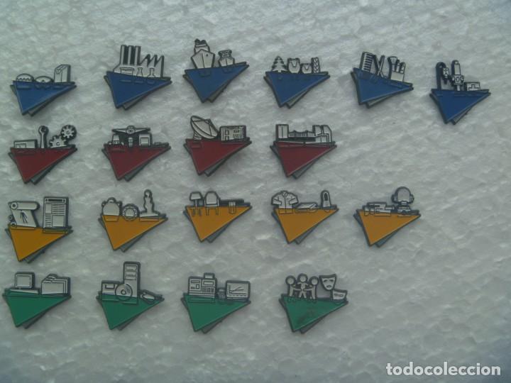 Pins de colecci&oacute;n: LOTE DE 19 PIN , TEMA INDUSTRIA, ETC
