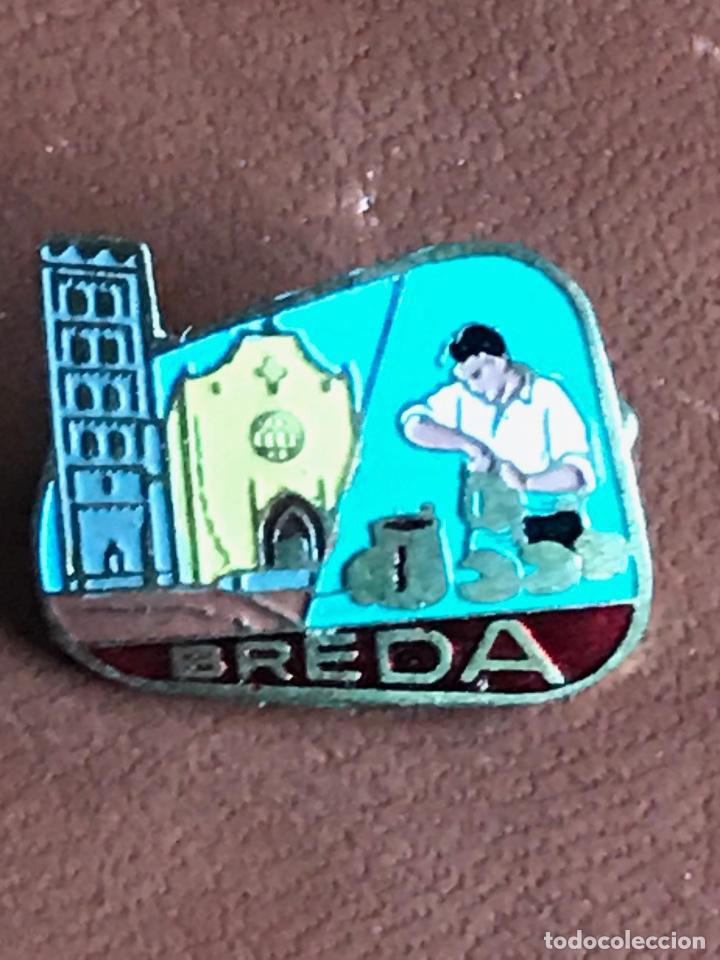 Pins de colecci&oacute;n: Breda (Girona) Pin aguja esmaltado