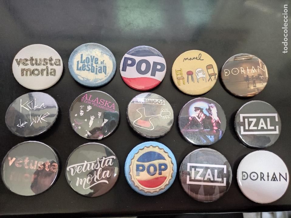 Pins de colecci&oacute;n: 10 CHAPAS A ELEGIR (ENV&Iacute;O GRATIS) LOS PLANETAS, IZAL, DORIAN, VETUSTA MORLA, MANEL, ALASKA, ENEMIGOS