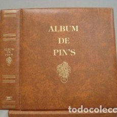 Pins de colección: ALBUM PINS GRAN LUXE. C/ CAJETÍN. BEIGE.. Lote 233204640